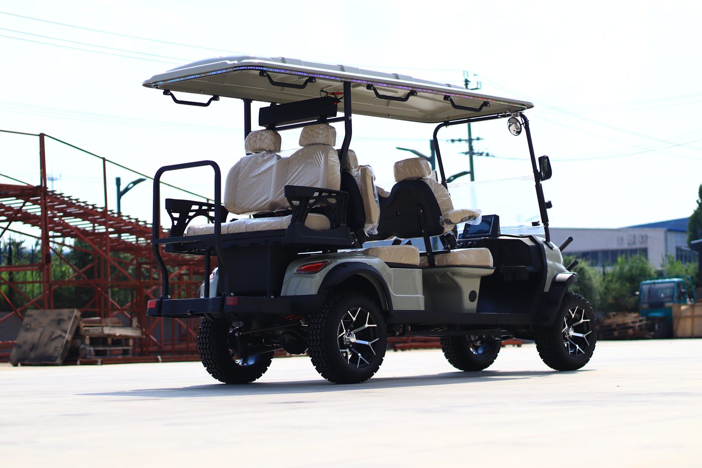 golf cart on course